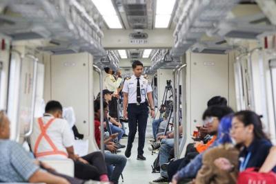 PT KAI (Persero) melakukan uji coba LRT Jabodebek bersama awak media jelang uji coba terbatas untuk masyarakat pada 12 Juli 2023 mendatang.