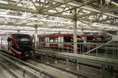 PT KAI (Persero) melakukan uji coba LRT Jabodebek bersama awak media jelang uji coba terbatas untuk masyarakat pada 12 Juli 2023 mendatang.