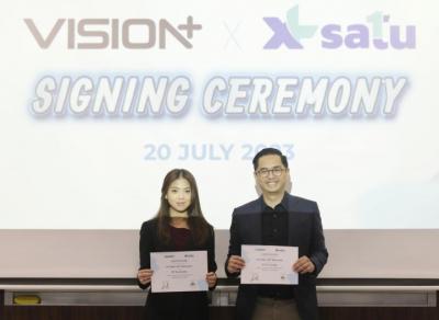 Vision+ dan XL SATU jalin kerja sama dalam penyediaan tayangan hiburan dari Vision+.