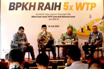BPKH kembali meraih predikat Wajar Tanpa Pengecualian (WTP) atas laporan keuangan BPKH tahun 2022 yang diperiksa Badan Pemeriksa Keuangan (BPK).