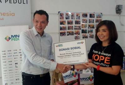 MNC Sky Vision dan MNC Peduli salurkan bantuan donasi sosial ke Yayasan Rumah Harapan Indonesia.