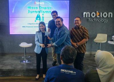 iNews Media Group secara resmi meluncurkan presenter virtual yang dibuat menggunakan kecerdasan buatan atau artificial intelligence (AI).
