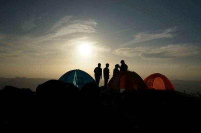 Foto udara memperlihatkan kawasan wisata padang savana Lappa Laona, di Kabupaten Barru, Sulawesi Selatan, Sabtu (12/8/20230.