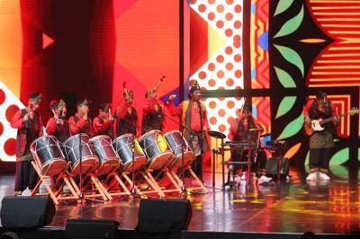 Sejumlah artis papan atas Indonesia turut memeriahkan acara peluncuran iNews Media Group, di Jakarta Concert Hall, Kamis (31/8/2023).
