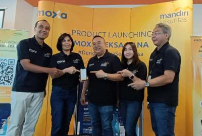 CEO Moxa Lim Lizal dan Direktur Mandiri Sekuritas, Theodora V. N. Manik hadir pada peluncuran Moxa Reksa Dana, di Jakarta, Rabu (6/9/2023).