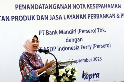 Melalui kolaborasi ini, ekosistem ASDP dapat memanfaatkan berbagai keunggulan layanan perbankan milik Bank Mandiri.