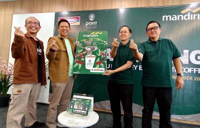 Bank Mandiri berkolaborasi dengan PT Indomarco Prismatama (Indomaret) meluncurkan e-Money Co-Branding berdesain khusus Point Coffee untuk mempermudah transaksi.