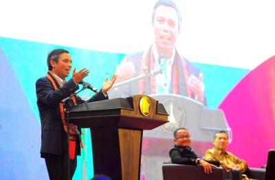 Dirut Bank BTN Nixon LP Napitupulu memberikan kuliah umum di hadapan peserta Pelatihan Developer Milenial Bank BTN, di Audiotorium Universitas Syiah Kuala.