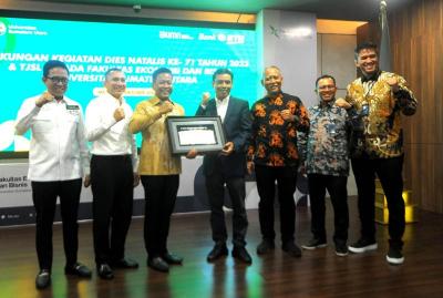 Bank BTN memberikan bantuan TJSL sarana dan prasarana pendidikan berupa ruang seminar untuk Prodi S1 Ekonomi Pembangunan dan Fakultas Ekonomi dan Bisnis USU.