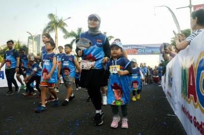 Executive Chairwoman MNC Group Liliana Tanoesoedibjo, GM MAG Genta Ferdianto dan Miss Indonesia 2022 Audrey Vannesa hadir di MAG KIKO Run 2023.