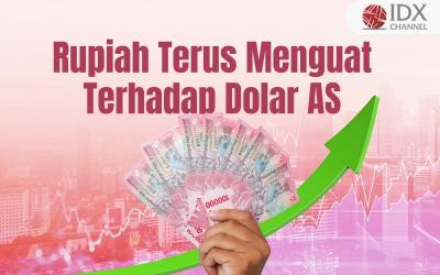 Rupiah Terus Menguat Terhadap Dolar AS. Grafis: Bayu Airlangga