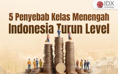 Ini Lima Penyebab Kelas Menengah RI Turun Level. Grafis: Bayu Airlangga