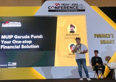 Hendry Sunaryo hadir sebagai pembicara pada salah satu sesi Founder's Summit di acara Tech in Asia Conference 2024.