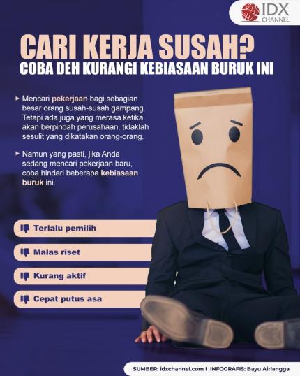 Cari Kerja Susah? Coba deh Kurangi Kebiasaan Buruk Ini. (Foto: Tim Digital Marketing IDX Channel)