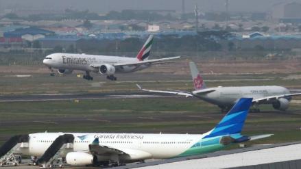Sejumlah Titik di Terminal 3 Bandara Soetta Banjir, Operasional Pesawat Dipastikan Tak Terganggu. Foto: MNC Media.