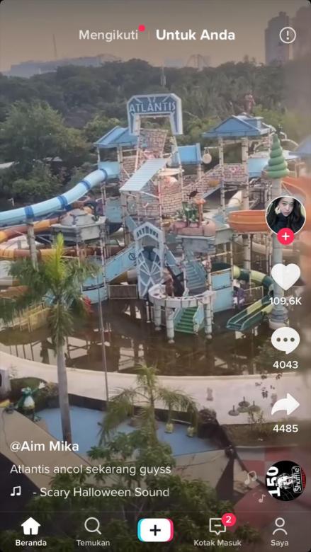 Setahun Tutup, Air Kolam Atlantis Ancol Berwarna Coklat