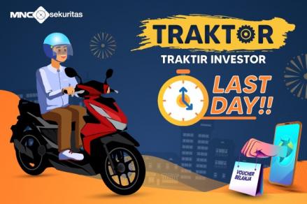 Hari Terakhir TRAKTOR MNC Sekuritas! Raih Cuan, e-Voucher Shopee & Motor Keren. (Foto: MNC Media)