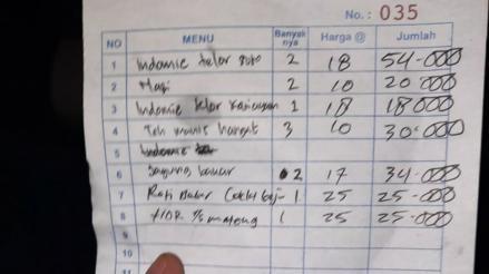 Jajan di Warung Makan Puncak Kena Getok Harga, Pesan Dua Indomi Dihargai Rp54 Ribu