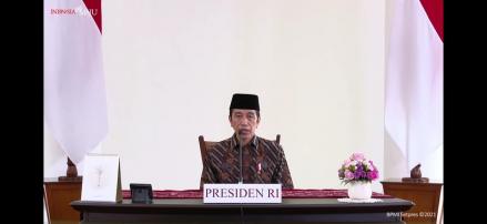 Momen Pray From Home, Jokowi: Saya Bersyukur Ormas Agama Dukung Prokes Pemerintah (Dok.MNC Media)