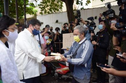Dicurhati Pedagang Tempe di Medan, Sri Mulyani Tawarkan BLT PKL Rp1,2 Juta (Dok.Ist/Sindonews)