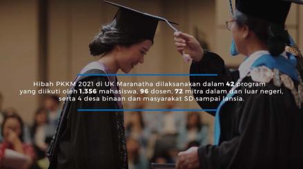 Pelaksanaan Hibah PKKM Liga II Universitas Kristen Maranatha dalam acara taklimat media yang diselenggarakan oleh Ditjen Diktiristek. (Foto: Advertorial)