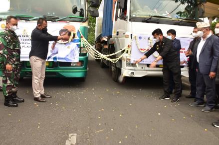 Dorong Ekspor Komoditas Pertanian, Mentan Lepas Olahan Singkong-Kopi ke Korsel dan Mesir (FOTO:MNC Media)