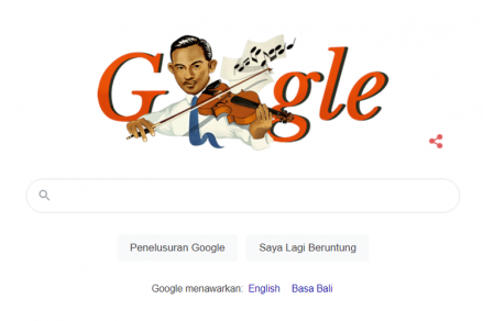 Bertepatan dengan Hari Pahlawan yang diperingati bangsa Indonesia setiap 10 November, Ismail Marzuki menjadi ikon Google Doodle. (Foto: MNC Media)