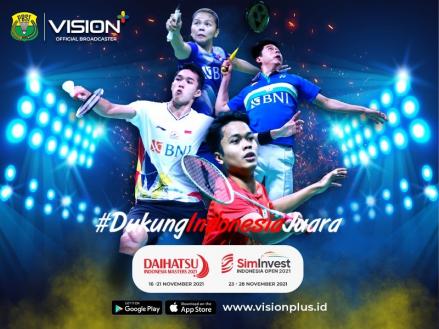 Siap-siap Dukung Atlet Bulu Tangkis RI, Ayo Tonton Aksinya di Vision+ (FOTO:MNC Media)