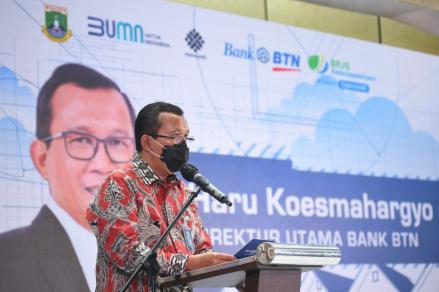 Incar KPR Sebesar Rp100 Miliar untuk Pekerja MLT, BTN (BBTN) Gelar Akad Kredit Masal (FOTO:Dok BBTN)