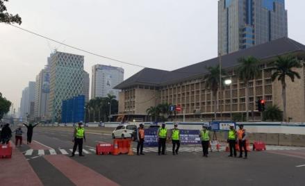 Jalan Medan Merdeka Selatan Ditutup Malam Ini, Cek Pengalihan Arusnya (foto mnc media)