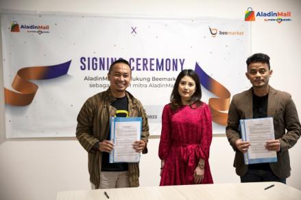 Dukung UMKM, AladinMall by Mister Aladin Signing Ceremony dengan Beemarket