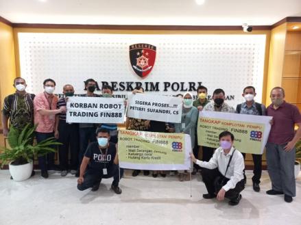 Bareskrim Tetapkan Dua Tersangka Penipuan Robot Trading FIN888 (FOTO: MNC Media)