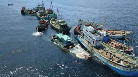 KKP Tangkap 1.001 Kapal Ikan Asing Ilegal di Perairan Indonesia (FOTO:MNC Media)