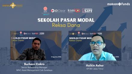 MNC Asset Menagement dan BEI Jatim Gelar Webinar Sekolah Pasar Modal Reksa Dana. (Foto: MNC Media)