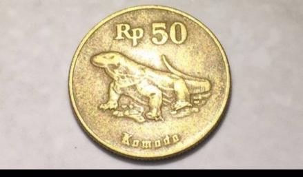 Harga Koin Kuno Rp50 Bergambar Komodo Melambung Hingga Rp5 Juta
