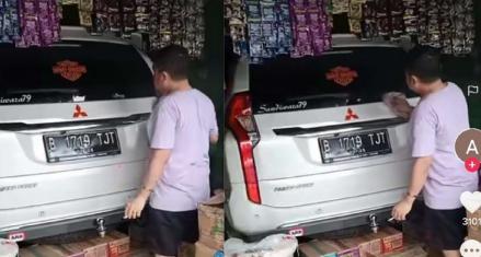 Viral Pajero Sport Parkir Di Tengah Warung, Pemiliknya Dipuji Netizen
