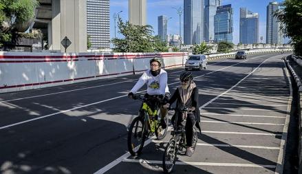 Pemprov Jakarta Target Bangun 3,8 Km Jalur Sepeda di 2025. (Foto iNews Media Group)
