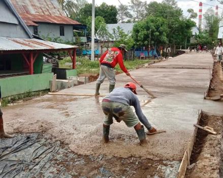 PLN Bangun Jalan di Sulawesi Pakai Limbah Batu Bara. (Foto: Istimewa).