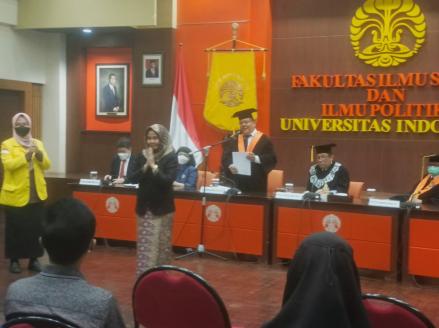 Kepala Divisi Litbang MNC Portal Indonesia Raih Gelar Doktor Cumlaude Bidang Kriminologi UI  (foto: MNC Media)