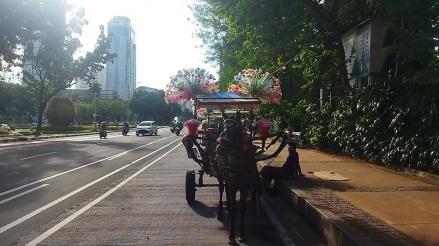 Munajat Reuni PA 212, Begini Rekayasa Lalin Sekitar Monas. (Foto: MNC Media)