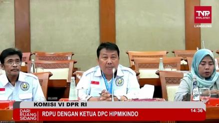 Pengusaha Tempe Curhat Harga Kedelai Naik Gila-gilaan di DPR. (Foto: MNC Media).