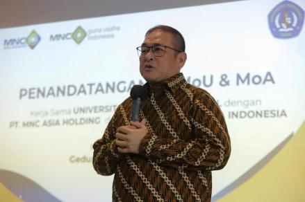 MNC Guna Usaha dan Universitas Pancasakti Tegal Kolaborasi, Ini Pesan Yudi Hamka. (Foto: MNC Media).