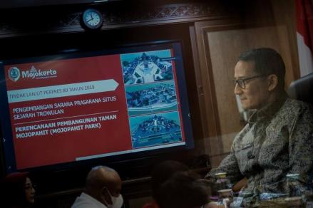 Sandiaga Uno Minta Kepala Daerah Maksimalkan Desa Wisata, Efektif Bangkitkan Ekonomi. (Foto: MNC Media)
