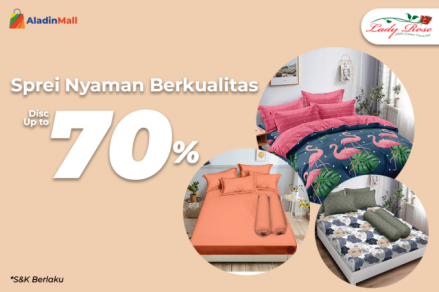 Mau Sprei Diskon 70 Persen Plus Gratis Ongkir, Buruan Belanja di Alandinmall (Foto: MNC Media)