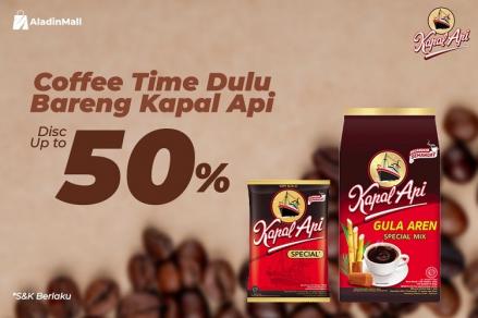 Penikmat Kopi Merapat, Ada Diskon hingga 50 Persen Plus Gratis Ongkir di Aladinmall. (Foto: MNC Media)