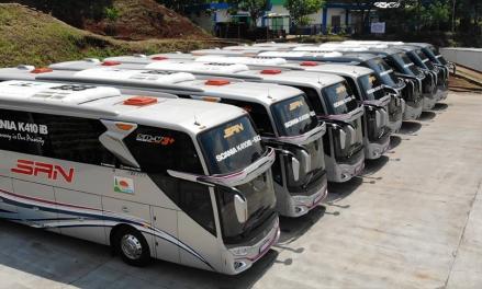PO SAN Luncurkan 10 Bus Baru Sambut Mudik Lebaran (Foto: MNC Media)