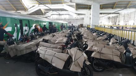 KAI Daop 6 Dukung Program Mudik Motor Gratis di Lebaran 2024. (Foto: MNC Media)