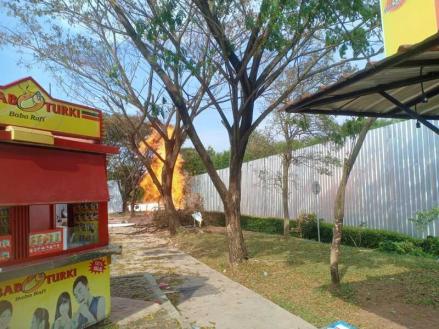 Sudah Empat Hari, Semburan Api di Rest Area Tol Cipali Belum Padam (foto: MNC Media)