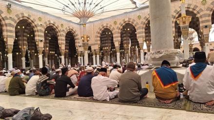 Kecelakaan Bus Rombongan Jamaah Haji RI di Madinah, Satu Orang Dirawat. (Foto iNews Media Group)