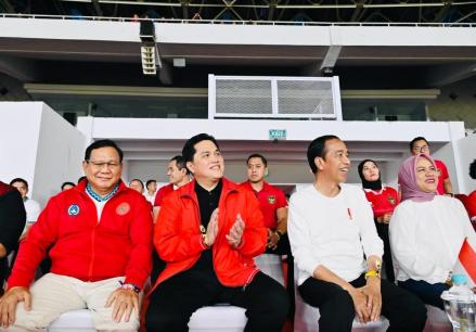 Takut Bobol Banyak Gol Lawan Argentina, Jokowi Akui Permainan Timnas RI Bagus (Foto MNC Media)